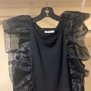Zara black blouse